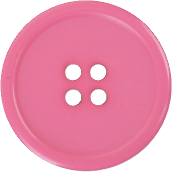 a pink sewing button with 4 holes